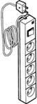 Fem-stik 5R m/afbr. m/ledn. Hvid